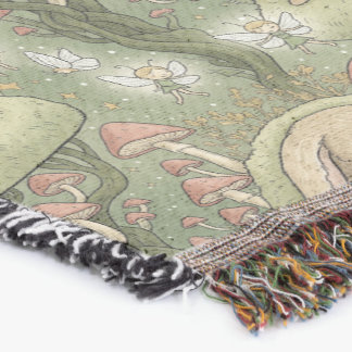 Couverture Whimsical Sleeping Bunny & Fairies