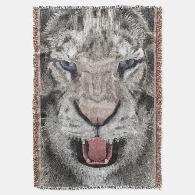 Couverture White Tiger Head  (devant Vertical)
