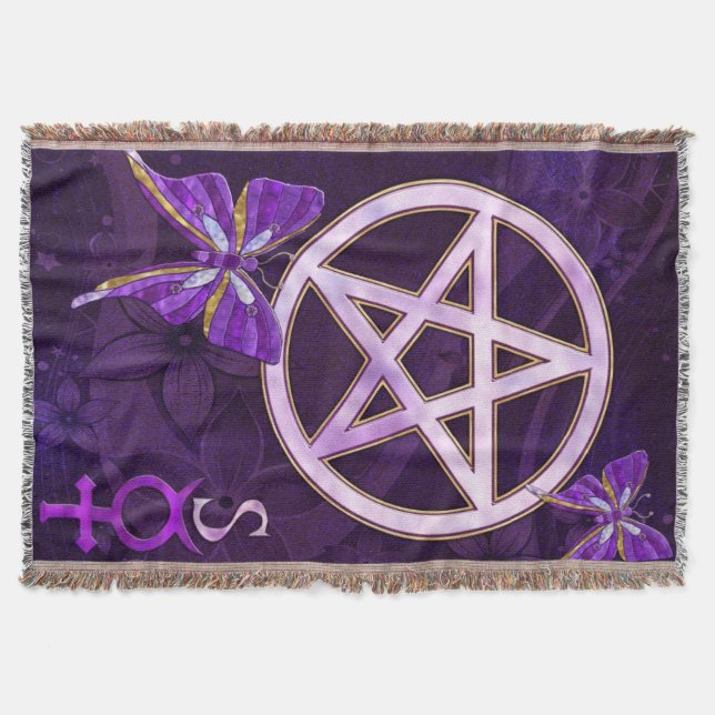 Couverture Wiccan Amethyst Bijoux Papillon Art (Devant)