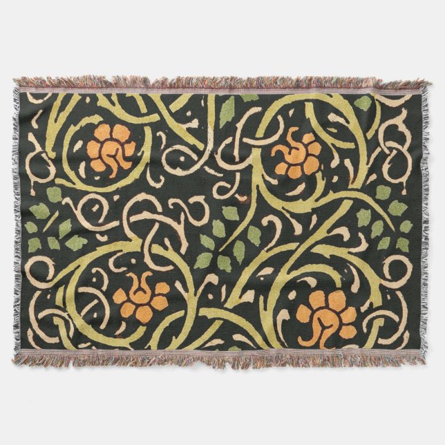 Couverture William Morris Black Floral Art (Devant)