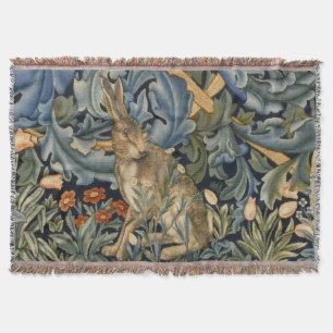Couverture William Morris Forest Rabbit Floral Art Nouveau