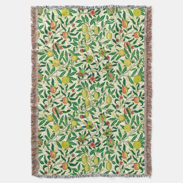 Couverture William Morris Fruit exotique, Citron jaune (devant Vertical)
