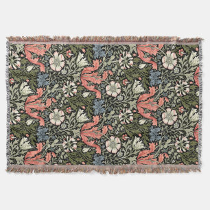 Couverture William Morris Vintage Compton modèle floral