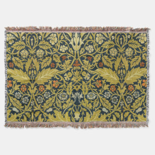 Couverture William Morris Violet Columbine Navy Floral