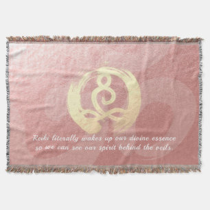 Couverture Yoga Instructeur Méditation Pose Zen Om signe Cita