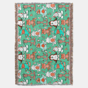 Couverture Yoga pose motif Yoga sans couture motif 53