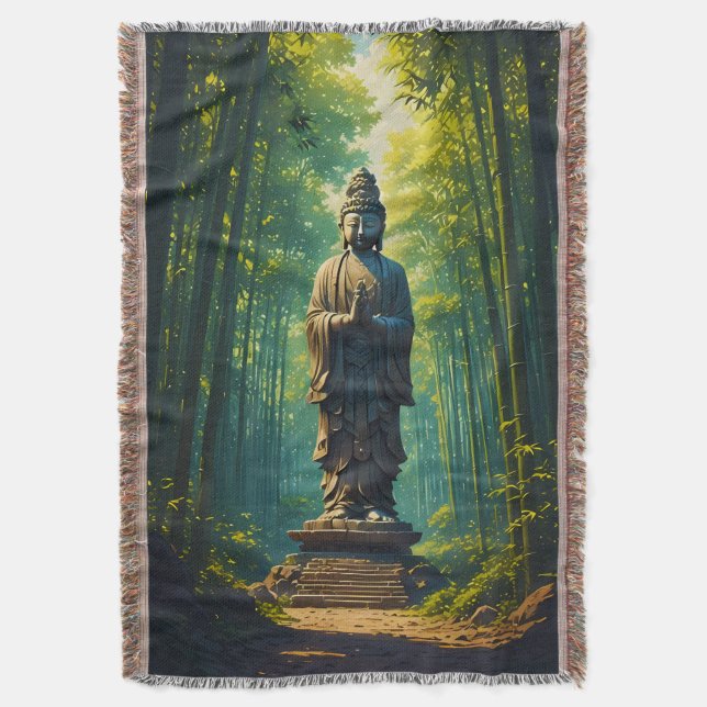Couverture Zen dans la forêt de bambou (devant Vertical)