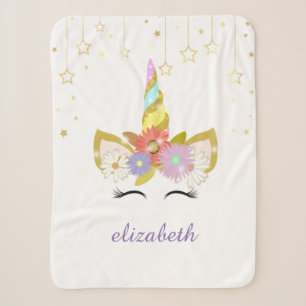 Couvertures de Sherpa de licorne
