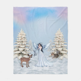 Couvertures d'ouatine de scène d'ange de neige