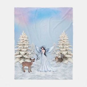 Couvertures d'ouatine de scène d'ange de neige