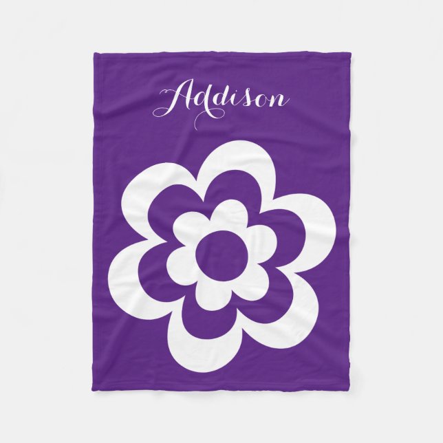 Couvertures En Toile Violette Personnalisées Avec  (Devant)