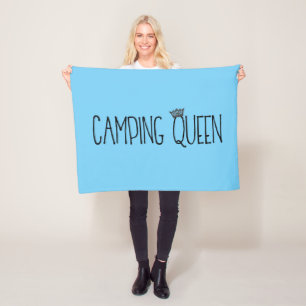 Couvertures en toison "Camping Queen"