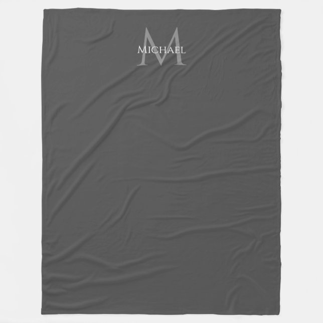 Couvertures Monogramme Élégant Modèle personnalisé (Devant)