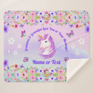 Couvertures Unicorne personnalisées, Couleurs Arc-