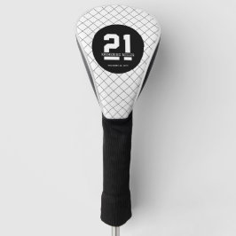 Couvre-club De Golf 21e anniversaire personnalisé Moderne et élégant