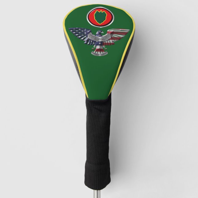 Couvre-club De Golf 24e division d'infanterie Aigle "First To Fight" (Devant)