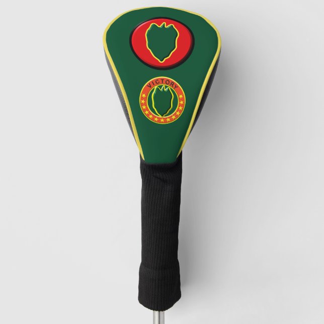 Couvre-club De Golf 24e division d'infanterie, Patch DUI (Devant)