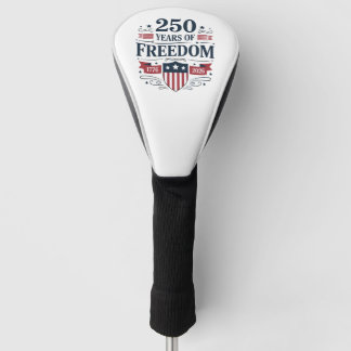 Couvre-club De Golf 250 Years Of Freedom 1776 2026 250th 4th Of July