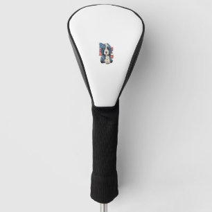 Couvre-club De Golf 4 juillet Drapeau américain Bernedoodle Chien