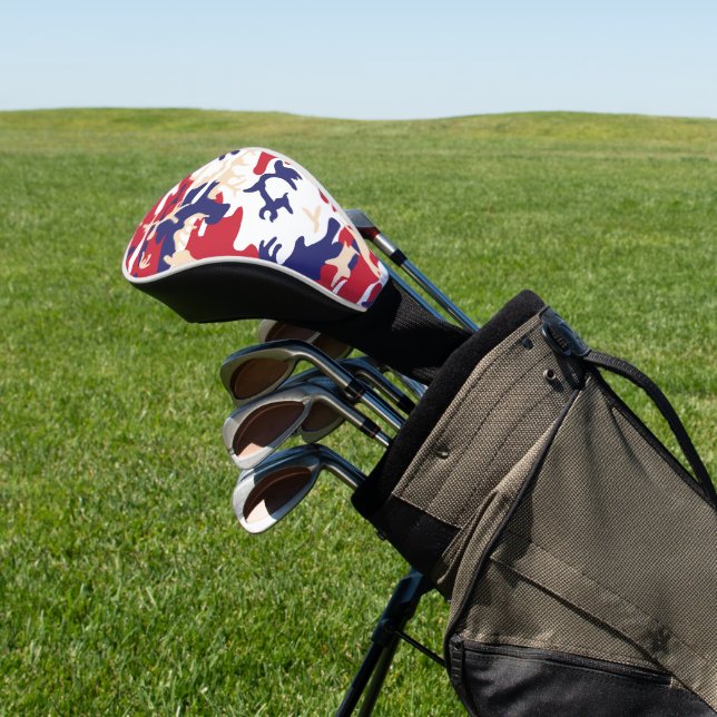 Couvre-club De Golf 4th of July, Independence day, Camouflage Beige (In Situ)