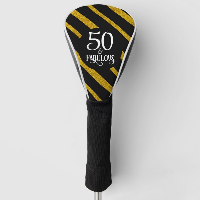 Couvre-club De Golf 50 et Fabulous Black and Gold (Devant)