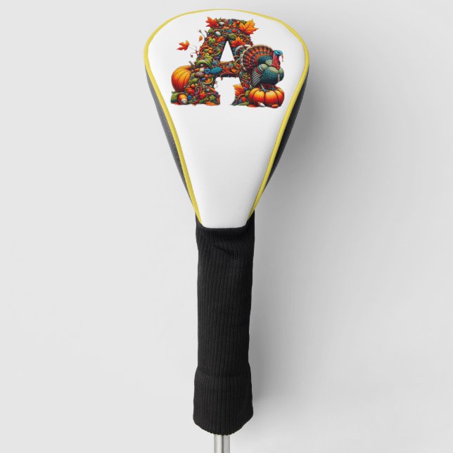 Couvre-club De Golf A letter A in Thanksgiving style (Devant)