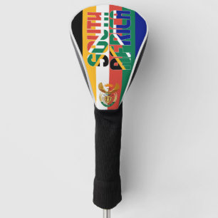 Couvre-club De Golf Afrique du Sud Drapeau magnifique patriotique