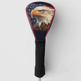 Couvre-club De Golf Aigle à drapeau américain