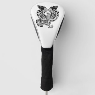 Couvre-club De Golf Aigle avec drapeau américain Couleur Golf Head Cov