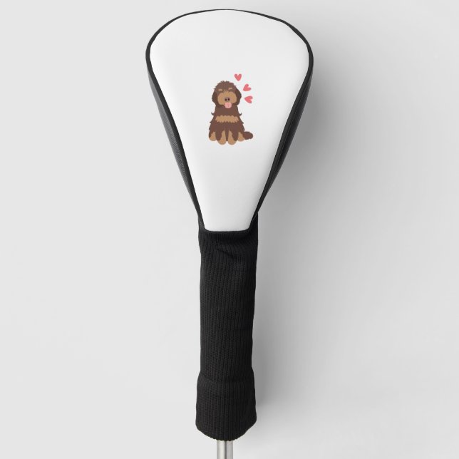 Couvre-club De Golf Aimer Chocolat Phantom Cockapoo Cavapoo Chien (Devant)