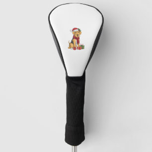 Couvre-club De Golf Airedale Terrier Chien vêtements de Noël Santa Hat
