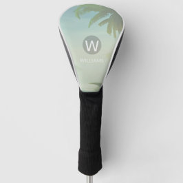 Couvre-club De Golf Ajouter Votre Nom Monogramme Tropical