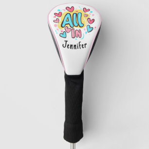 Couvre-club De Golf "All In" Personnalisé Style Graffiti
