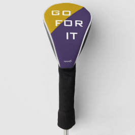 Couvre-club De Golf Aller pour l'or et le violet UDUB Classique modern