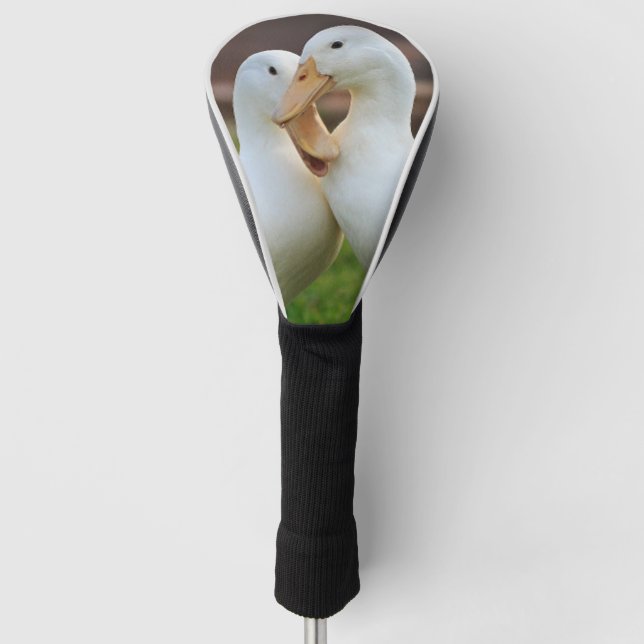 Couvre-club De Golf Amateurs de canards blancs (Devant)