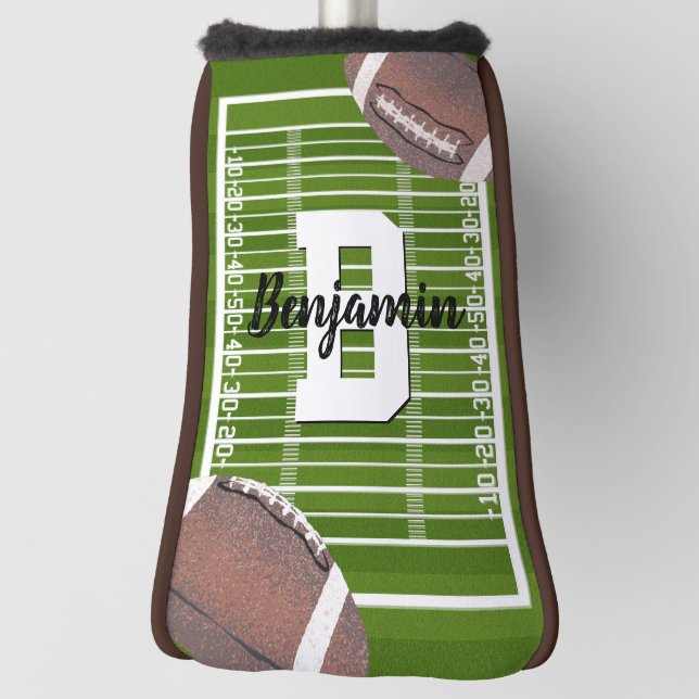 Couvre-club De Golf American Football Putter (Tourné à 90°)