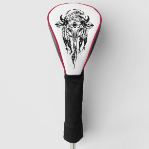 Couvre-club De Golf Amérindien, Aigle, Dreamcatcher, crâne de vache