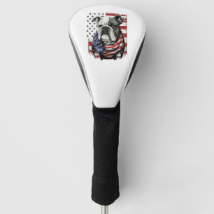 Couvre-club De Golf Amoureux des chiens américains bulldog anglais