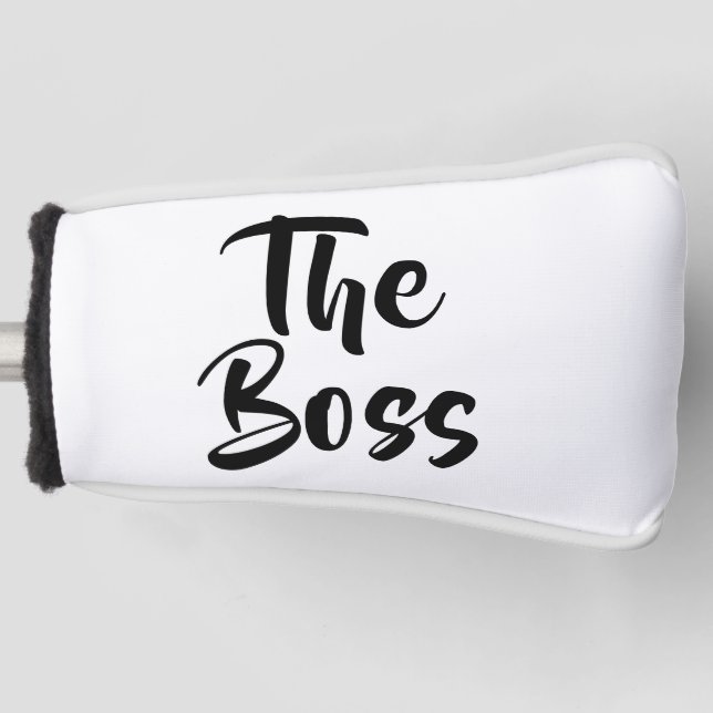 COUVRE-CLUB DE GOLF AMUSANT, LE BOSS (Devant)