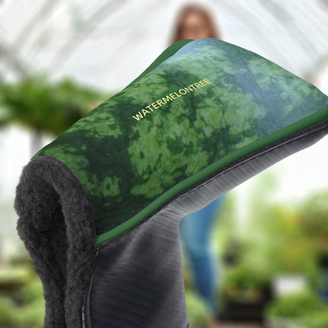 Couvre-club De Golf Amusant Motif Abstrait de pastèque verte (🍉Love watermelon and golf? Boom! Add your name! 🍉)