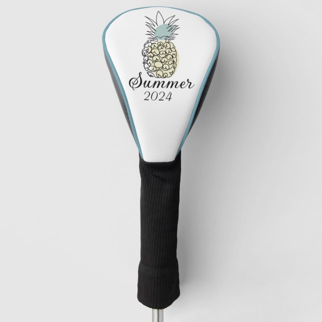 Couvre-club De Golf Ananas tête de golf (Devant)