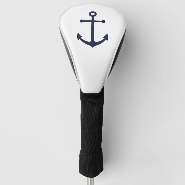 Couvre-club De Golf Ancre bleue marine (Devant)