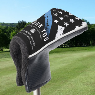 Couvre-club De Golf Anniversaire de l'officier Ligne bleue Police Retr