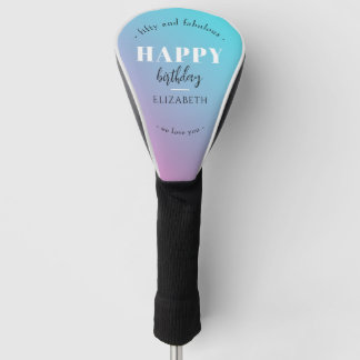 Couvre-club De Golf Anniversaire Design minimaliste aux couleurs paste