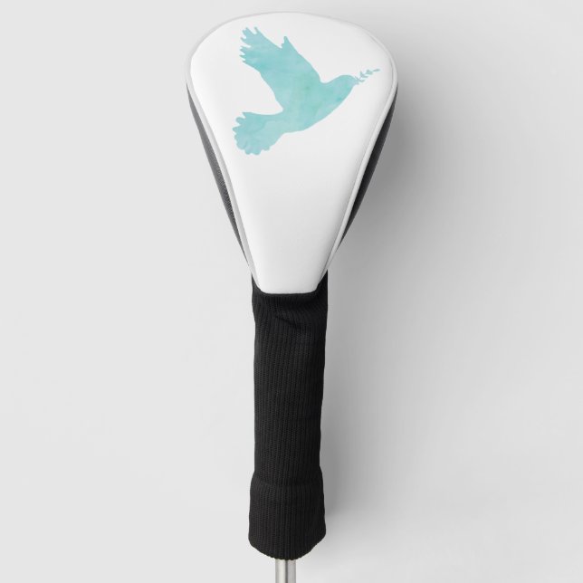 Couvre-club De Golf Aquarelle Blue Dove (Devant)