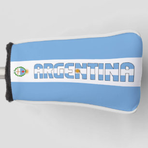 Couvre-club De Golf Argentine Drapeau Gorgetic Patriotic Golf Tête Cou