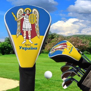 Couvre-club De Golf Armoiries de la ville de Kiev, drapeau ukrainien 