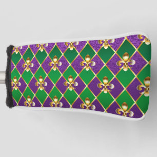 Couvre-club De Golf Arrière - plan de bijoux Mardi Gras