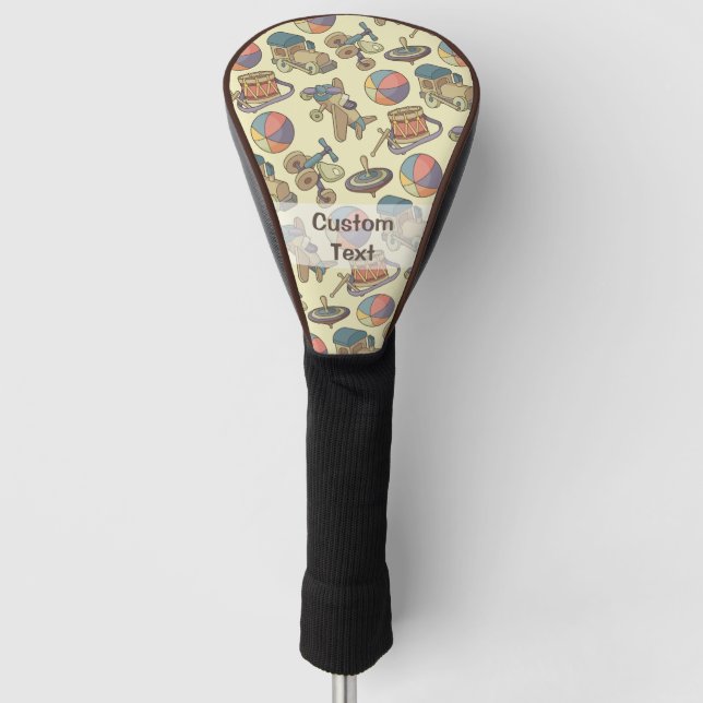 Couvre-club De Golf Arrière - plan des icônes de jouets (Devant)