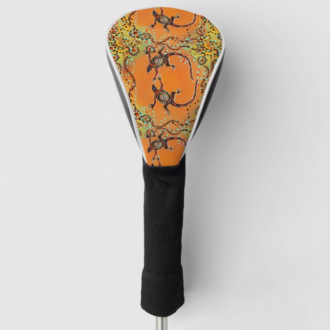 COUVRE-CLUB DE GOLF ART AUSTRALIEN (Devant)